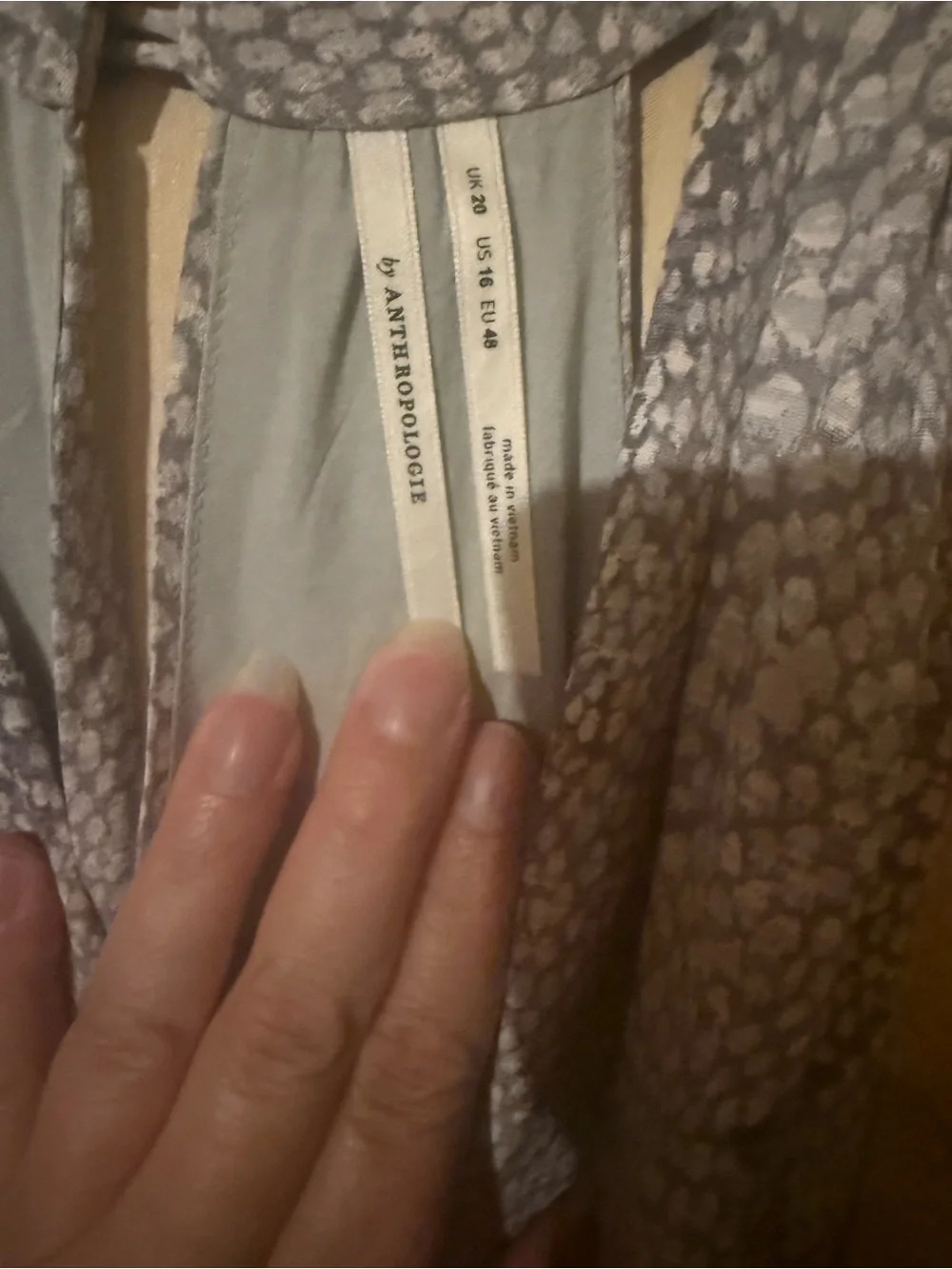 Anthropologie sleeveless wrap